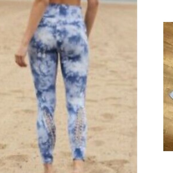 Free People movement blue tie dye highrise legging - Picture 3 of 6